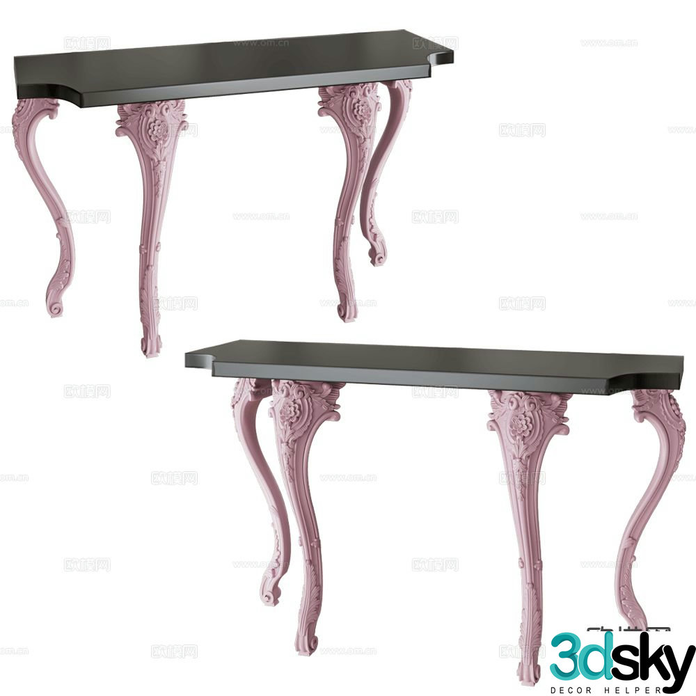 SIGMA French banquet end view entrance desk 3D model