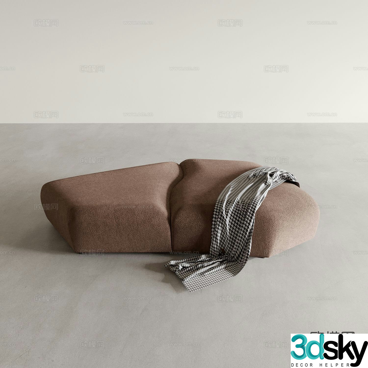 Stool Sofa Stool Shoe Changing Stool 3D Model