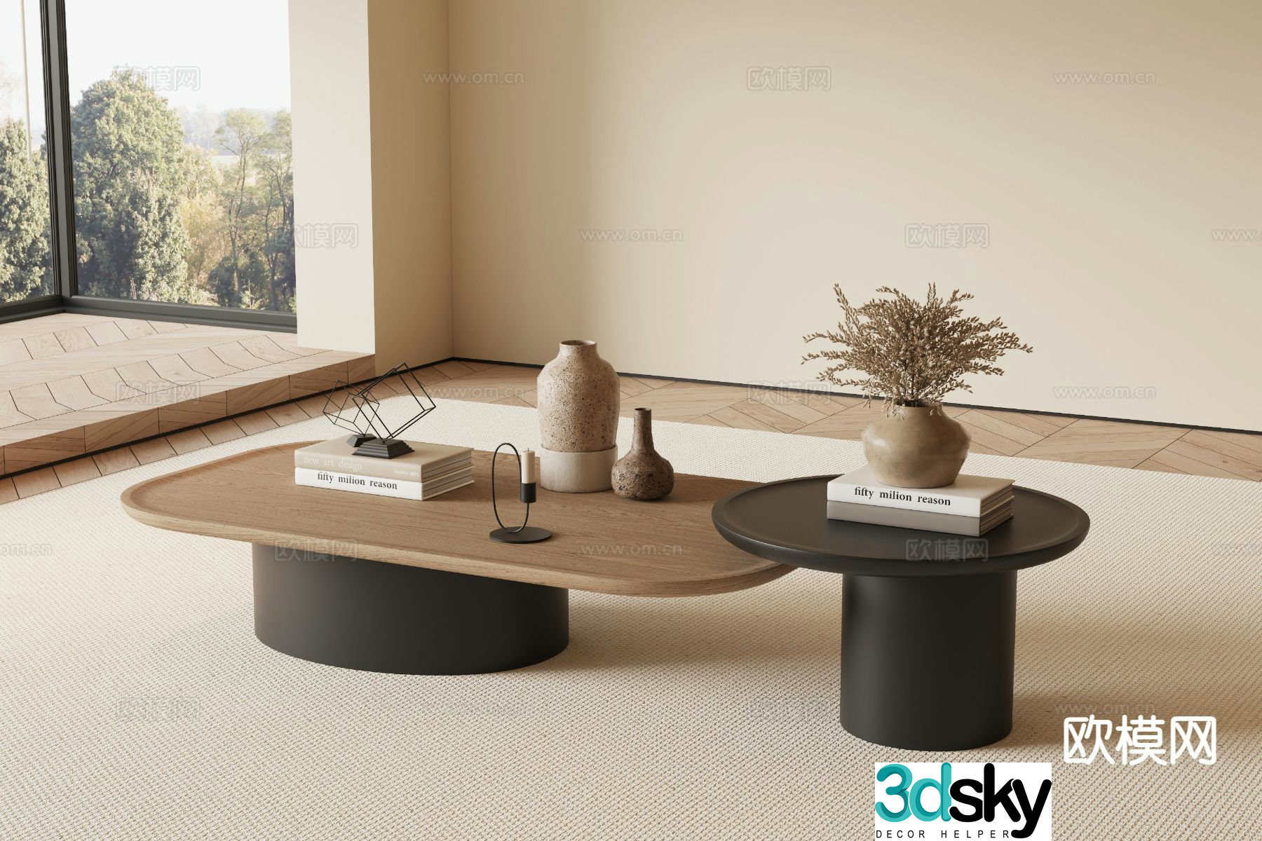 Medieval style coffee table 3D model