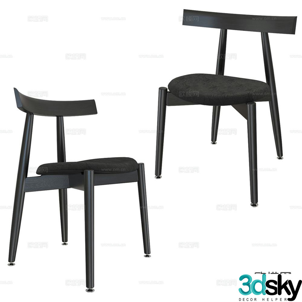 La Chance Italian Chair Dining Chair 3d model