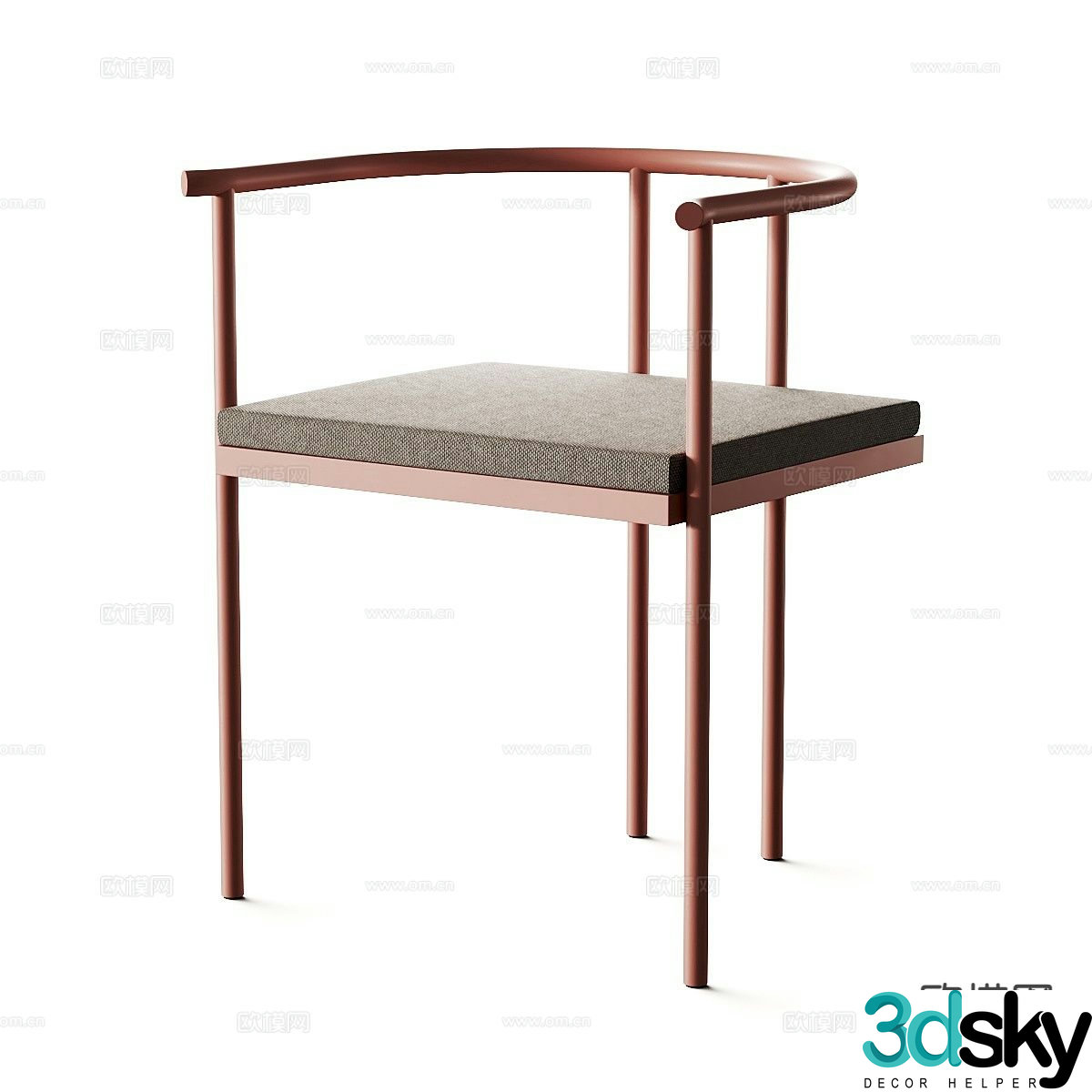 Modern chair leisure chair single chair 3d model