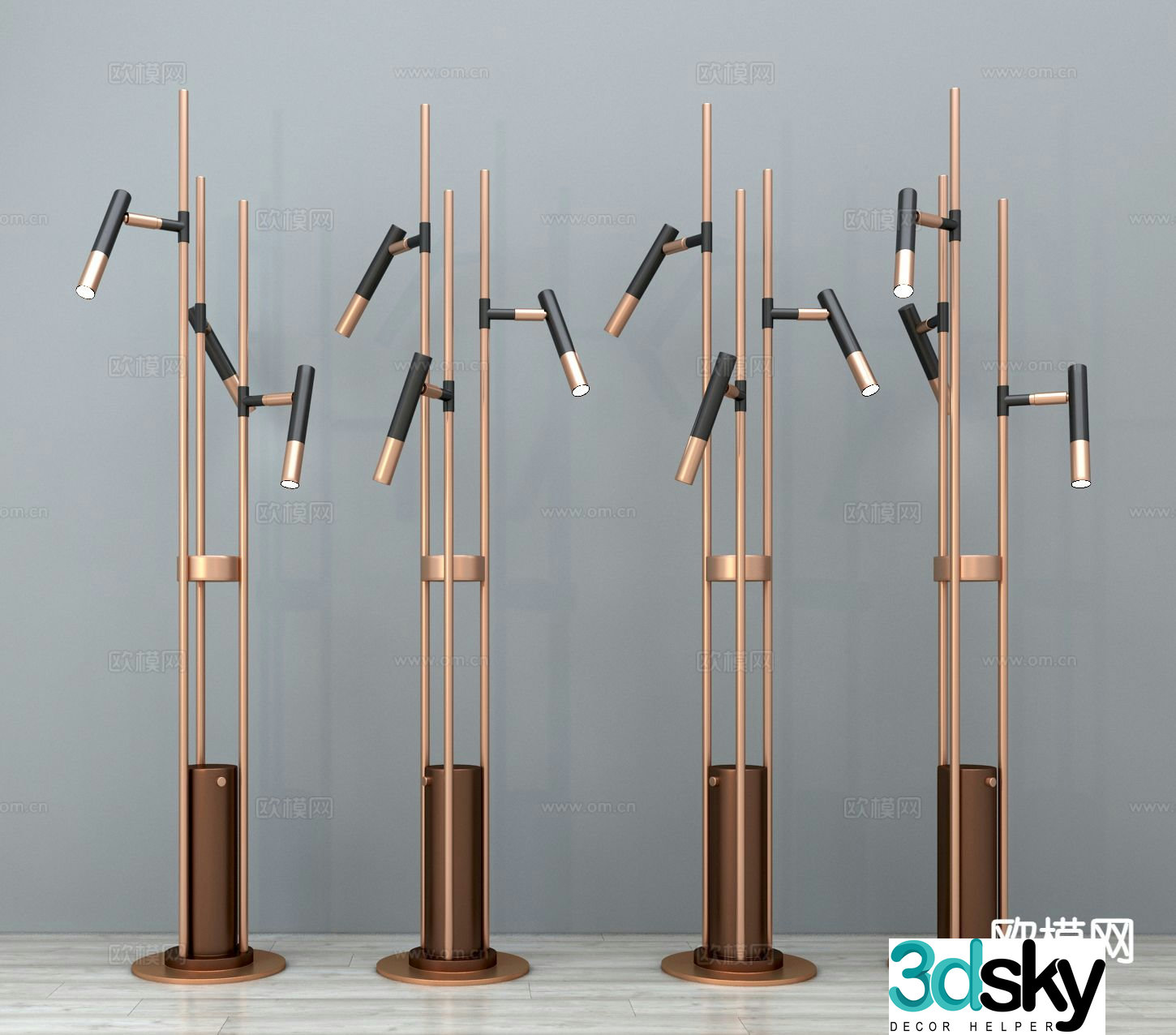 Modern floor lamp 3d model