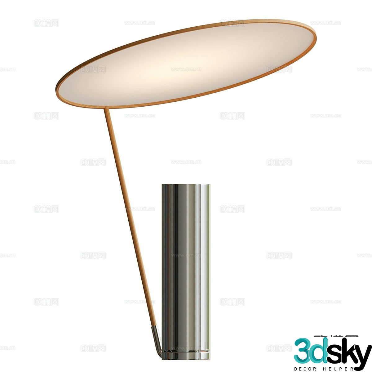 Light luxury table lamp 3D model