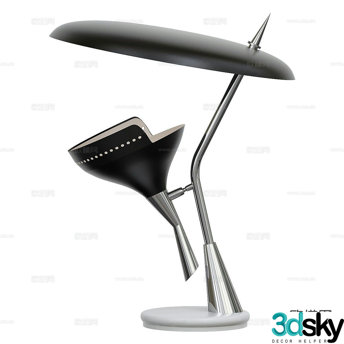 Light luxury table lamp 3D model