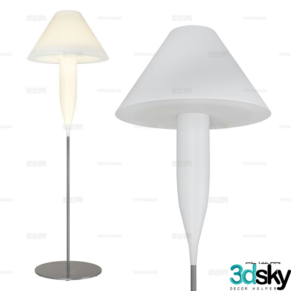 Serralunga creative floor lamp 3d model