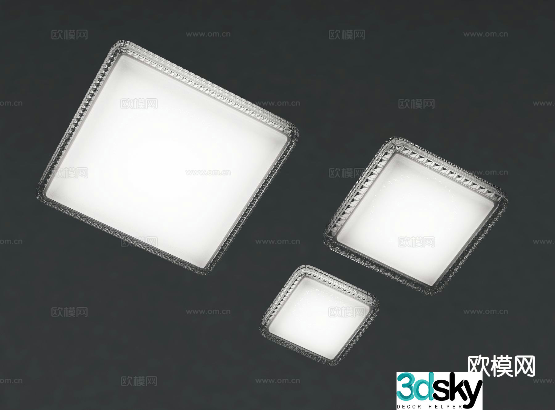 Modern ceiling lamp 3d model