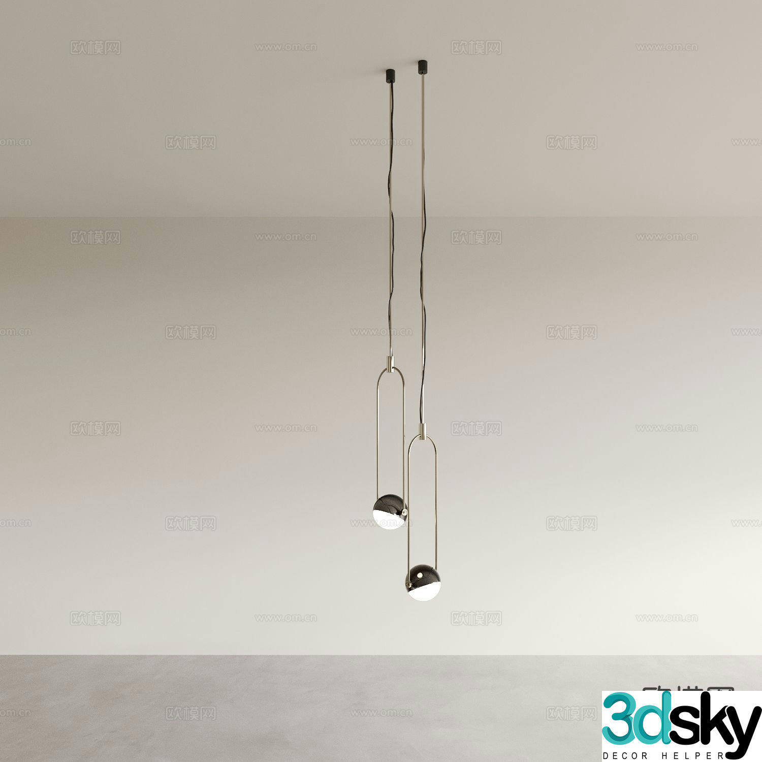 Modern chandelier restaurant chandelier bar chandelier 3d model