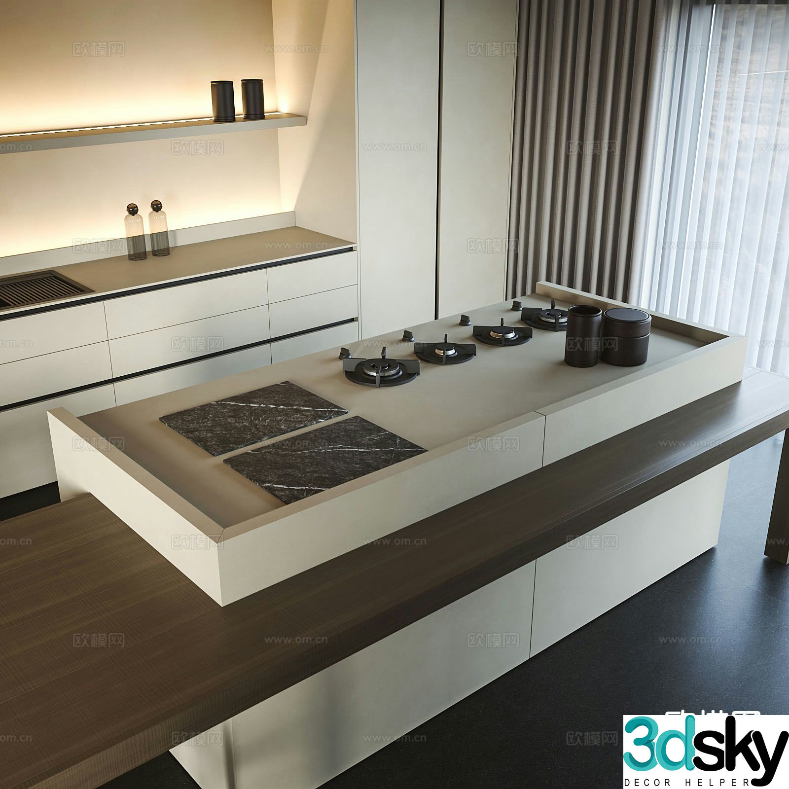 Nakashima bar 3d model