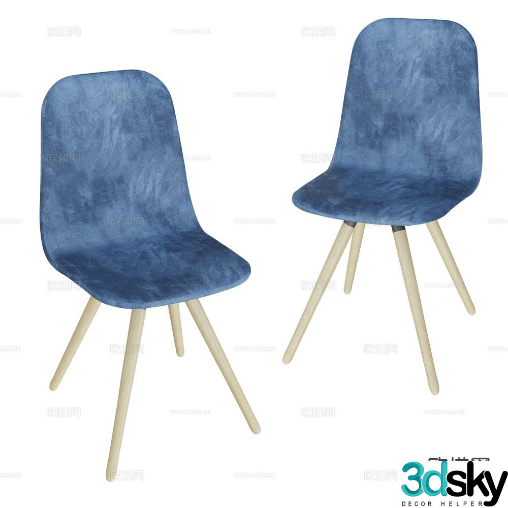CANCIO modern chair dining chair 3d model