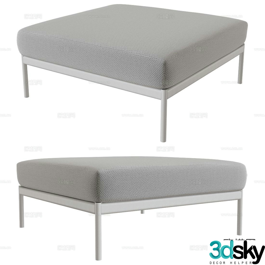Sifas stool sofa stool 3d model