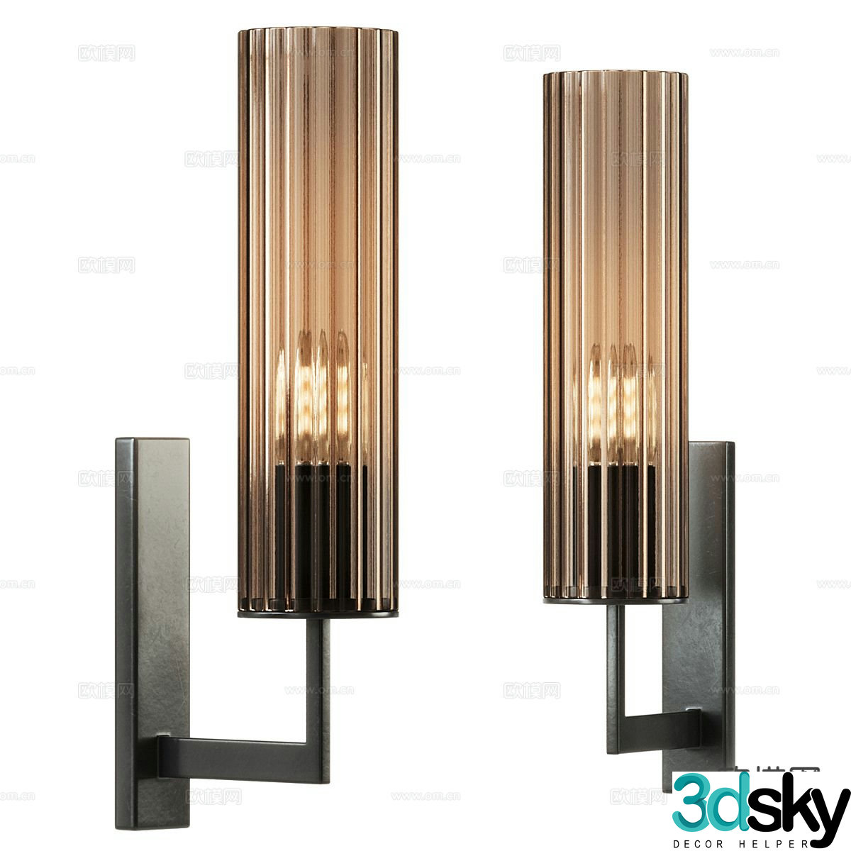 Light luxury wall lamp 3D model