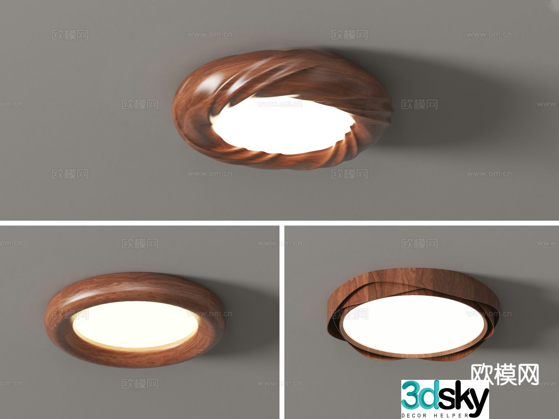 Medieval style ceiling lamp 3d model