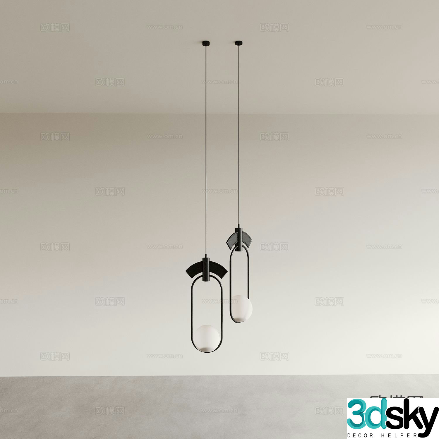 Modern chandelier restaurant chandelier bar chandelier 3d model