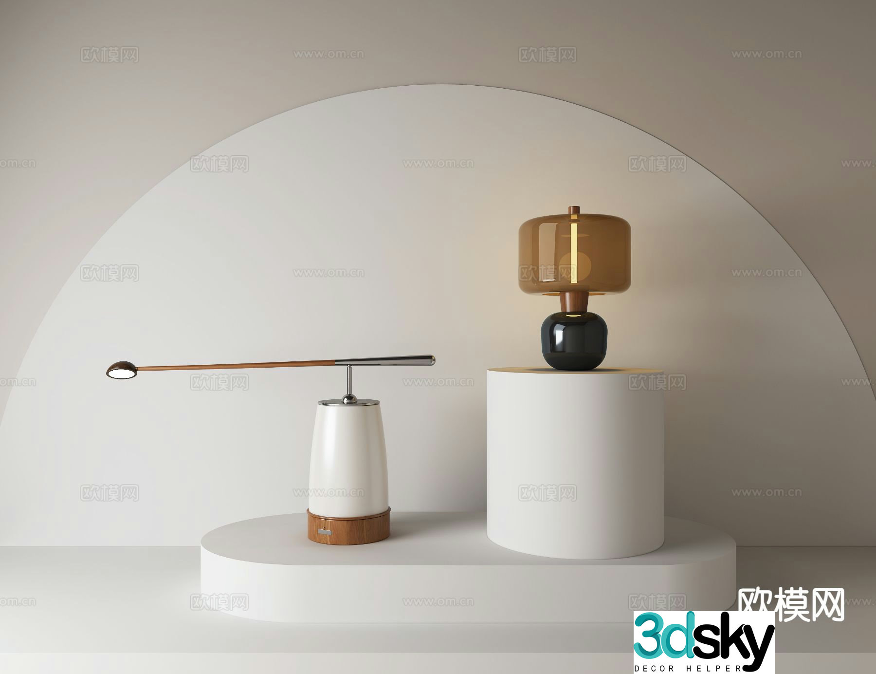 Creative desk lamp decorative desk lamp 3d model