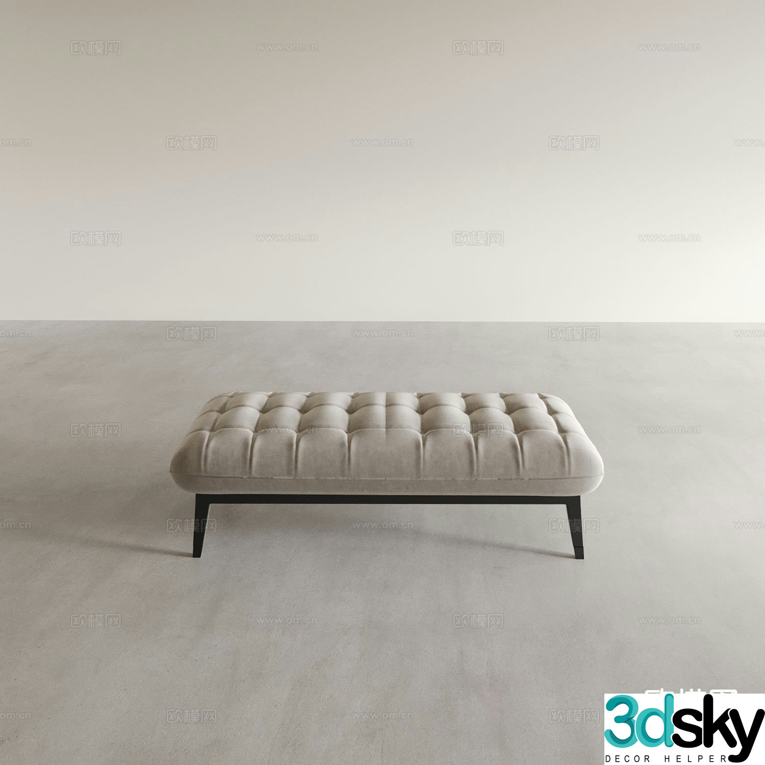 Stool Sofa Stool Shoe Changing Stool 3D Model