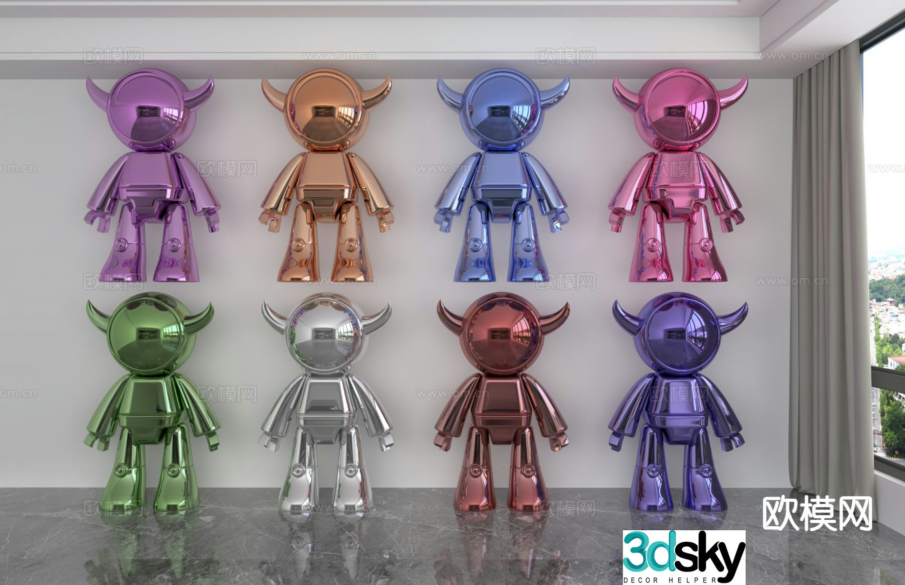 Aerospace Niu Chao Toys Dolls Doll Ornaments 3D Model