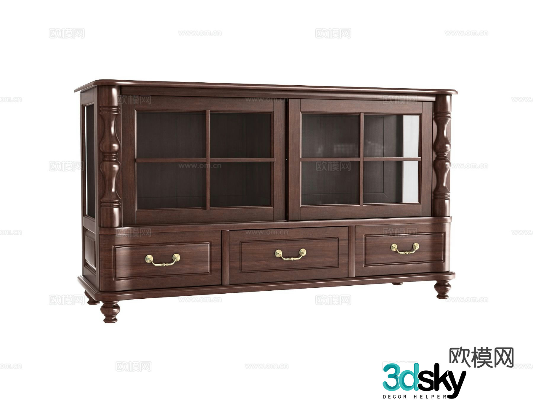 American sideboard 3d model