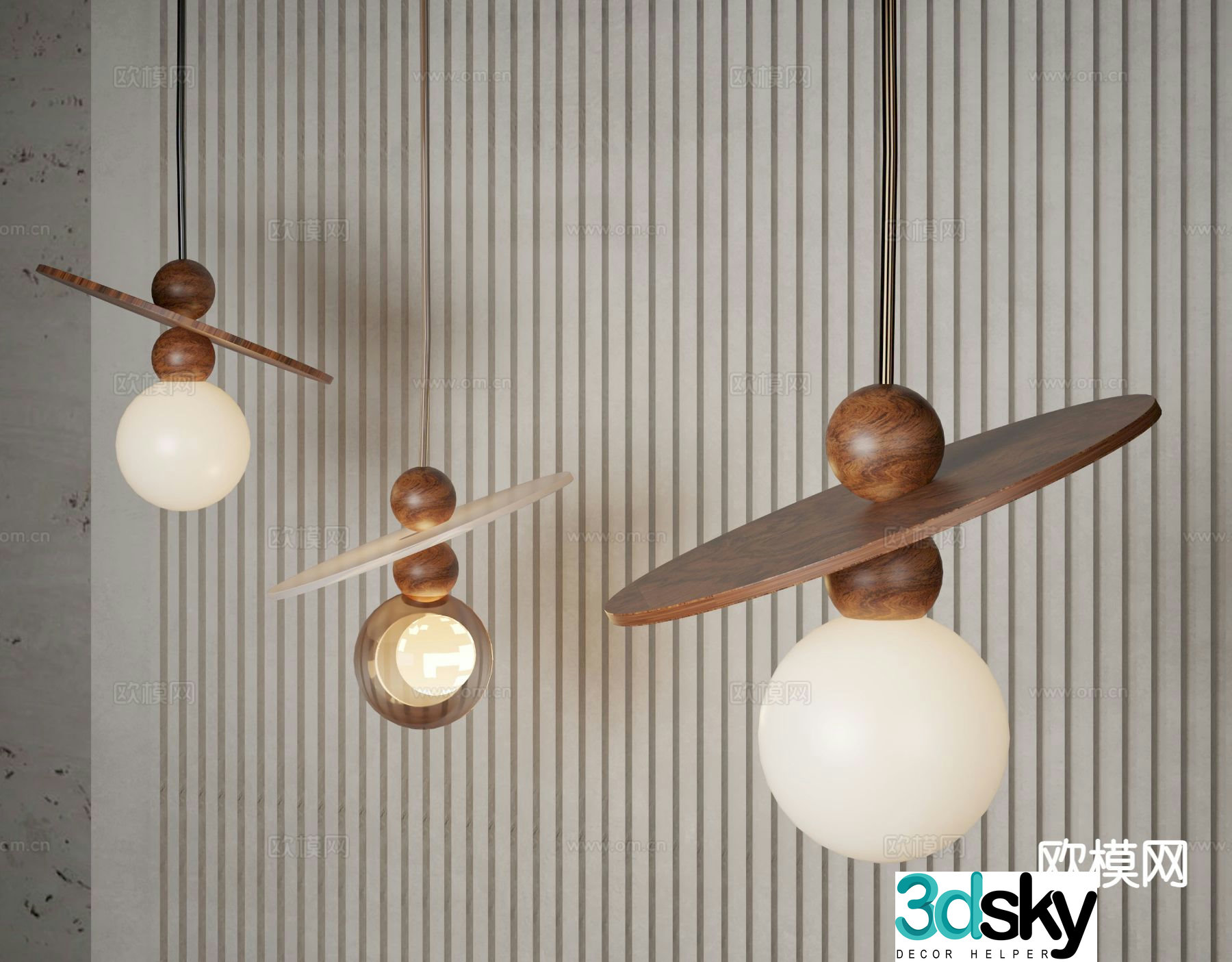 Medieval style chandelier 3d model
