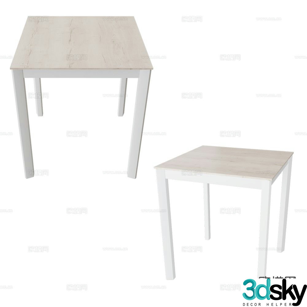 CANCIO small square table dining table 3d model