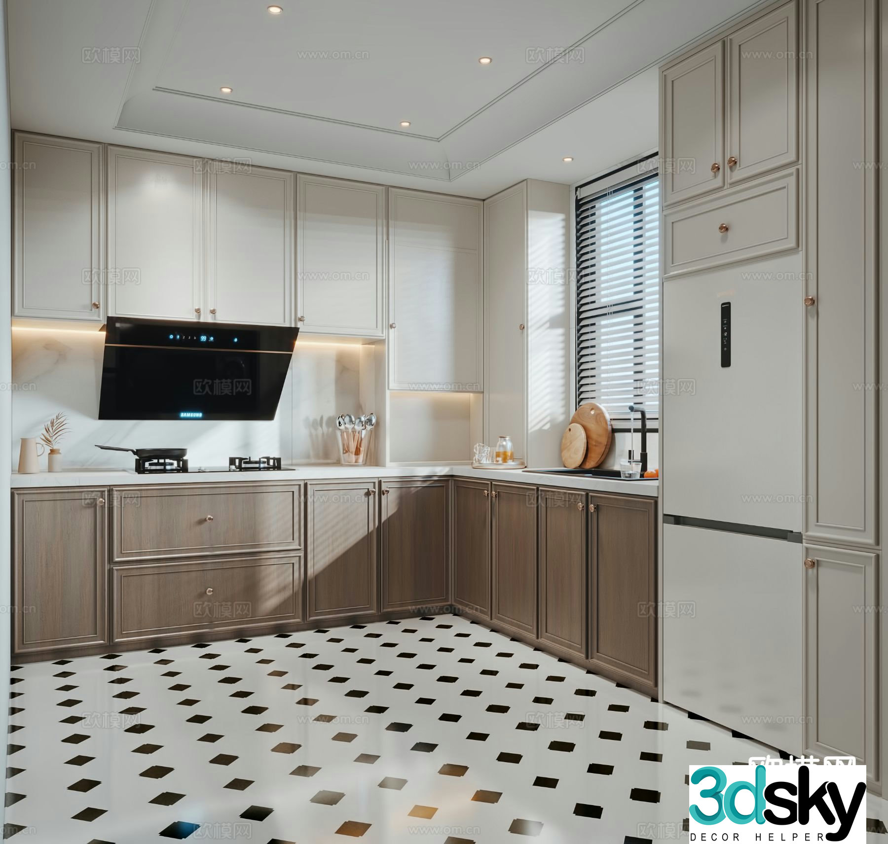 American kitchen 3d model