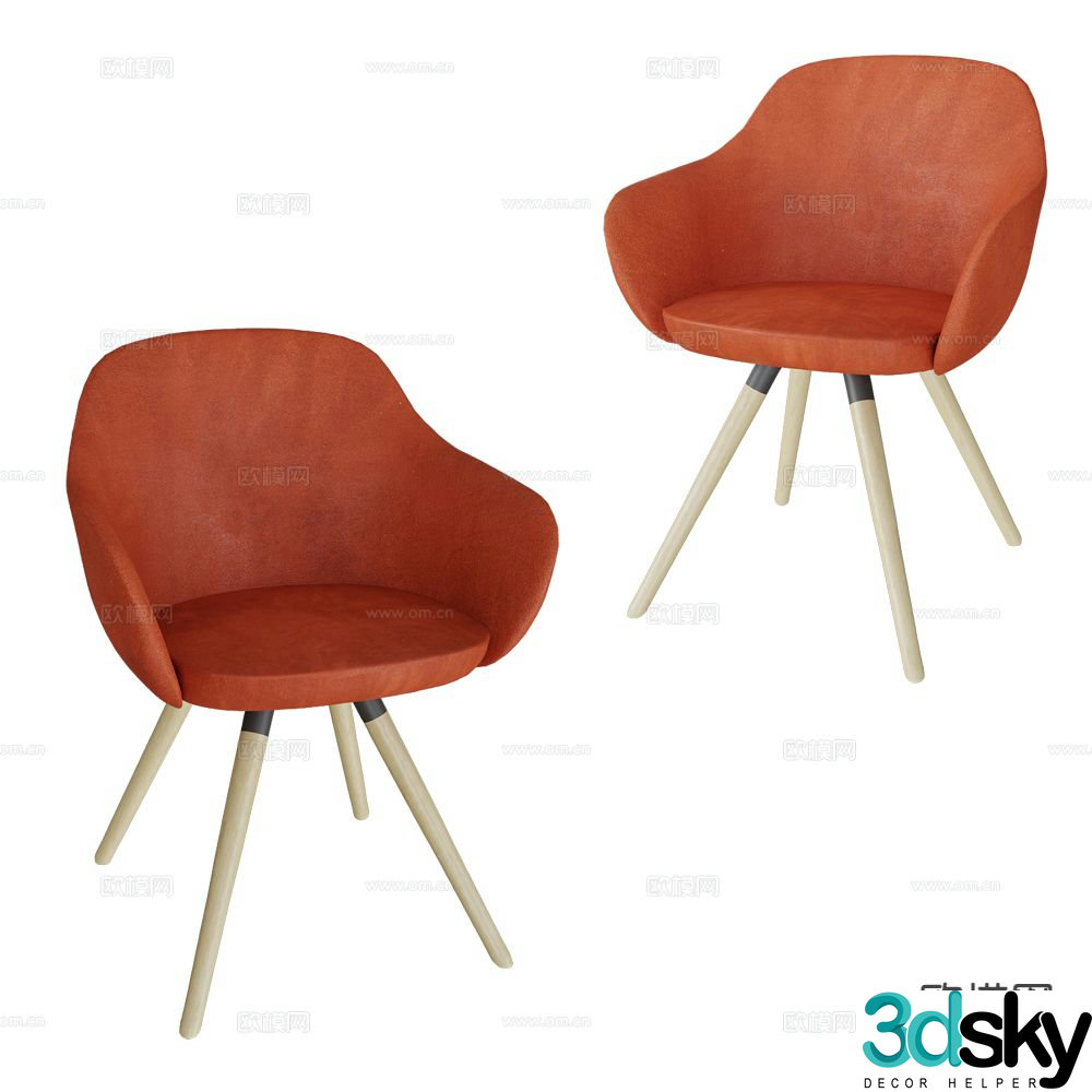CANCIO chair dining chair 3d model