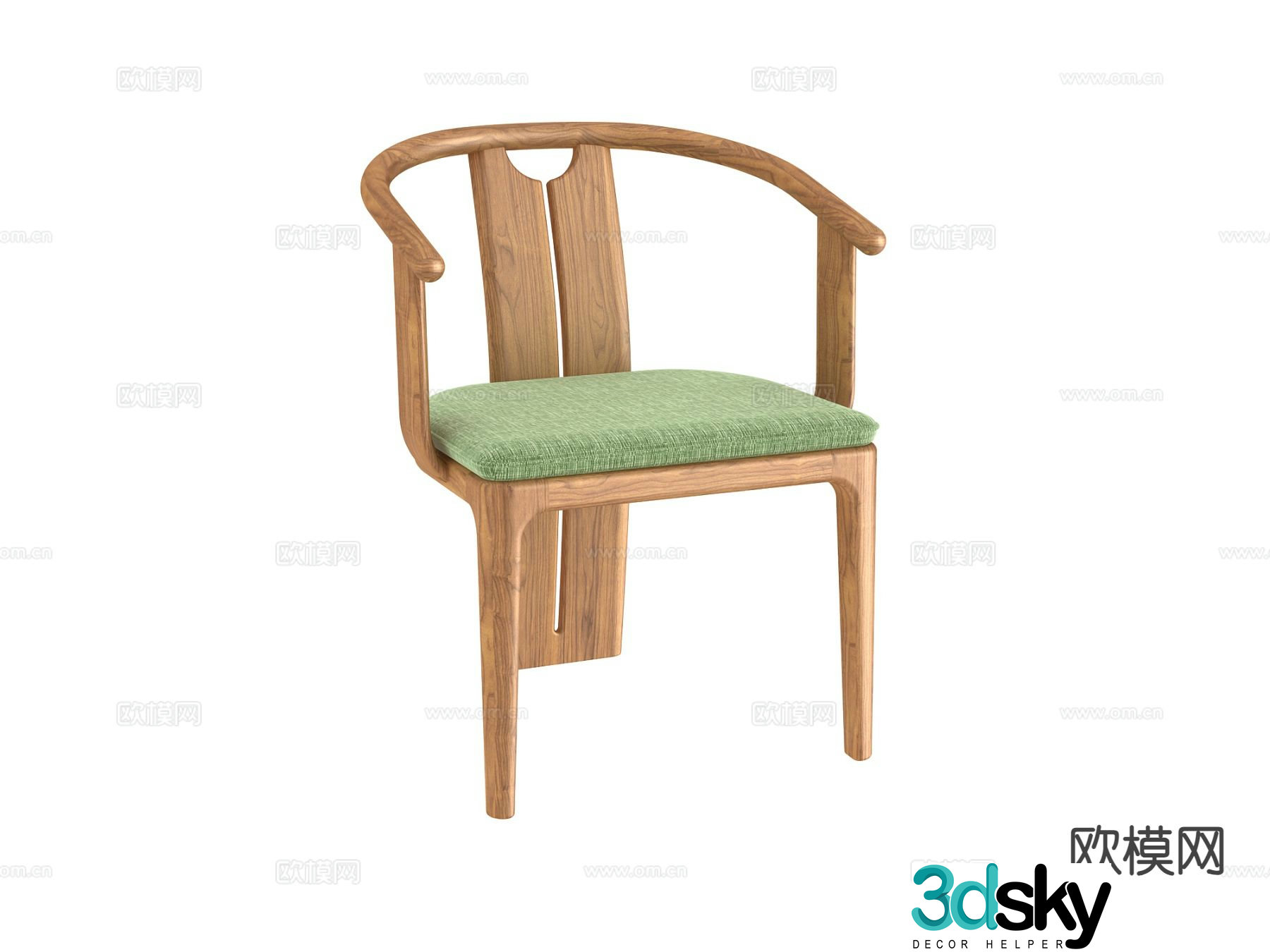 Wabi-sabi chair dining chair 3d model