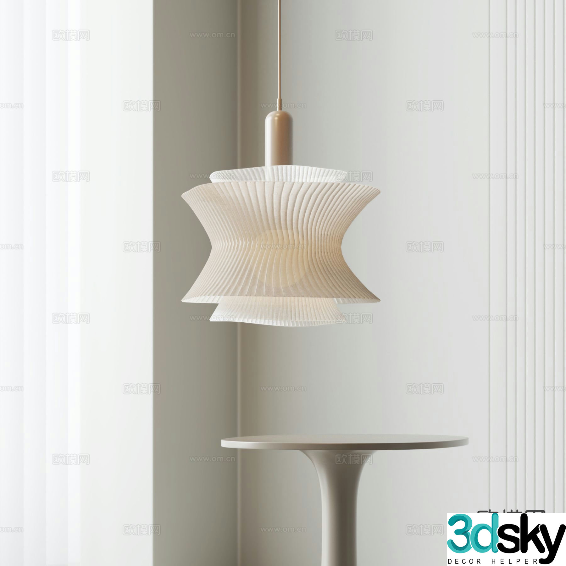 Tempo art chandelier 3d model