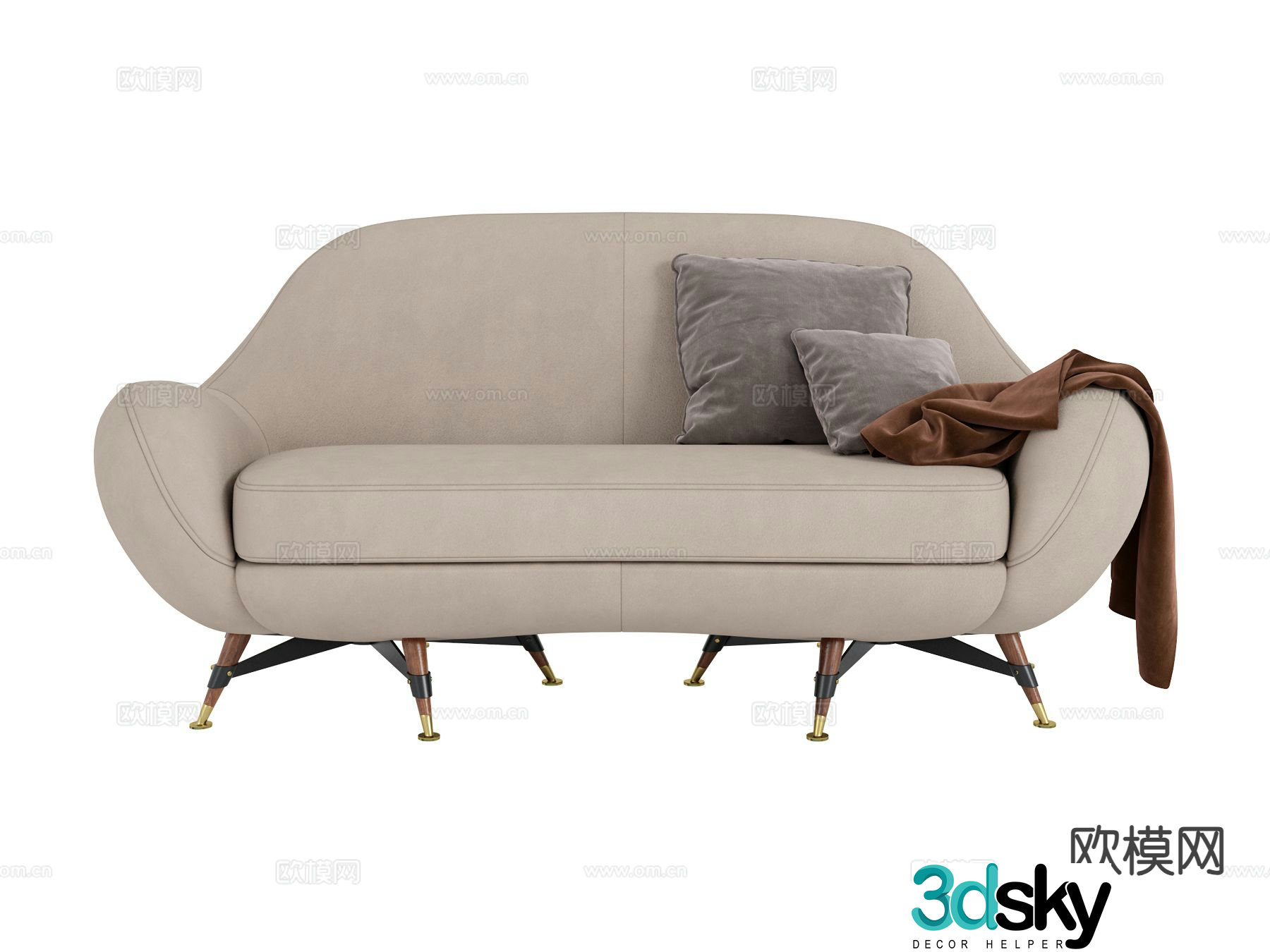 visionnaire loveseat 3d model