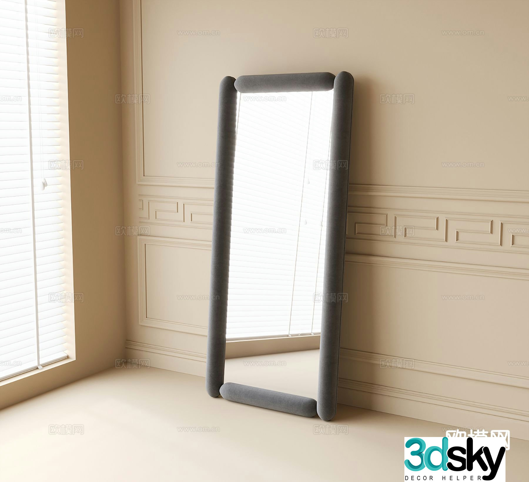 Modern floor mirror mirror 3d model