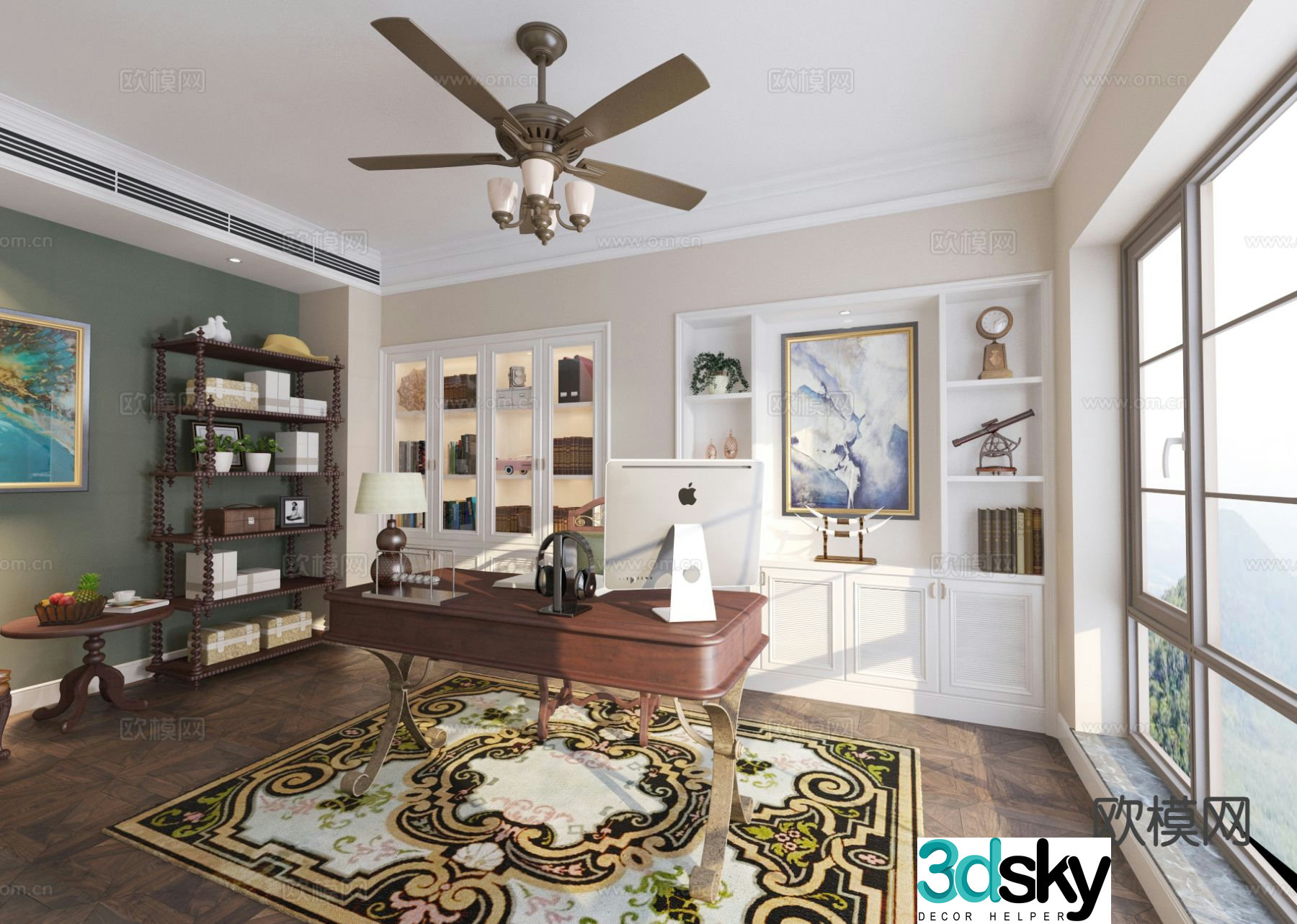 American study 3d model
