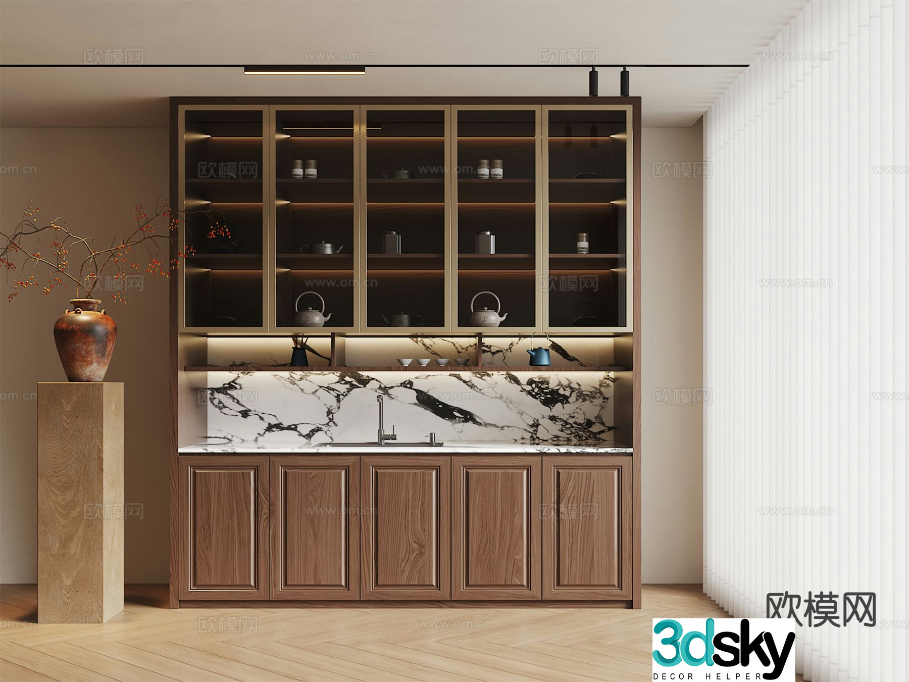 Chinese sideboard 3d model
