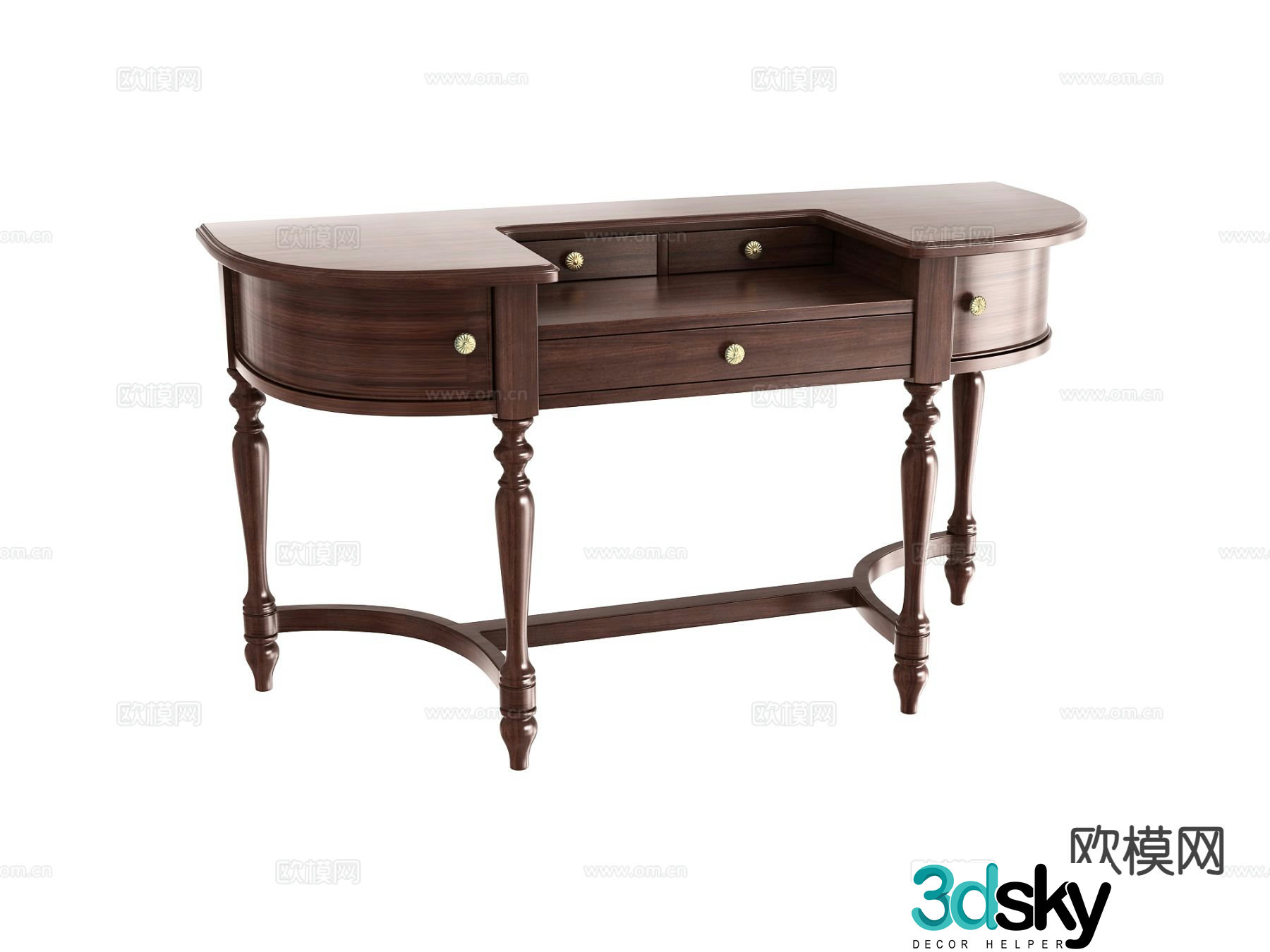 American dresser table 3d model