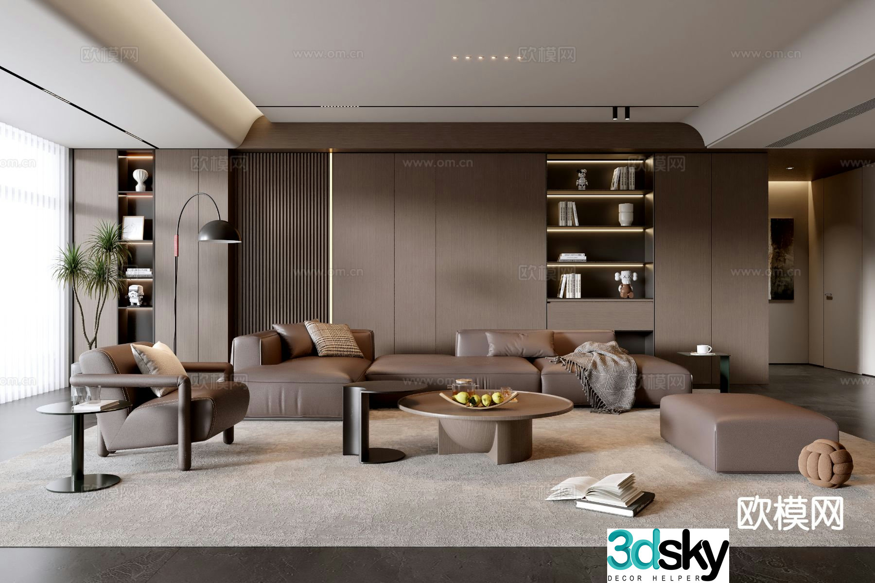 Italian living room 3d model