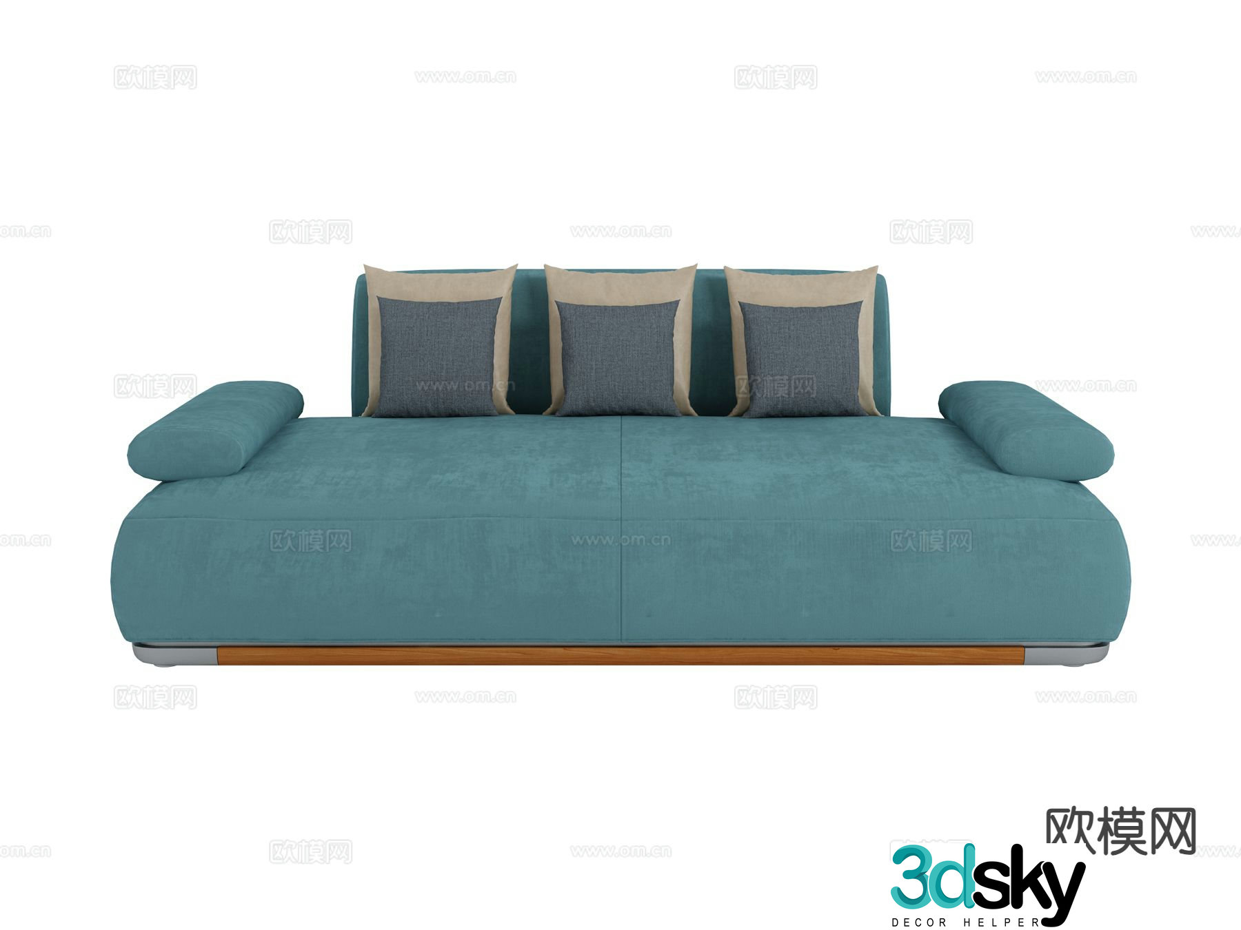 visionnaire Italian light luxury sofa double sofa 3D model