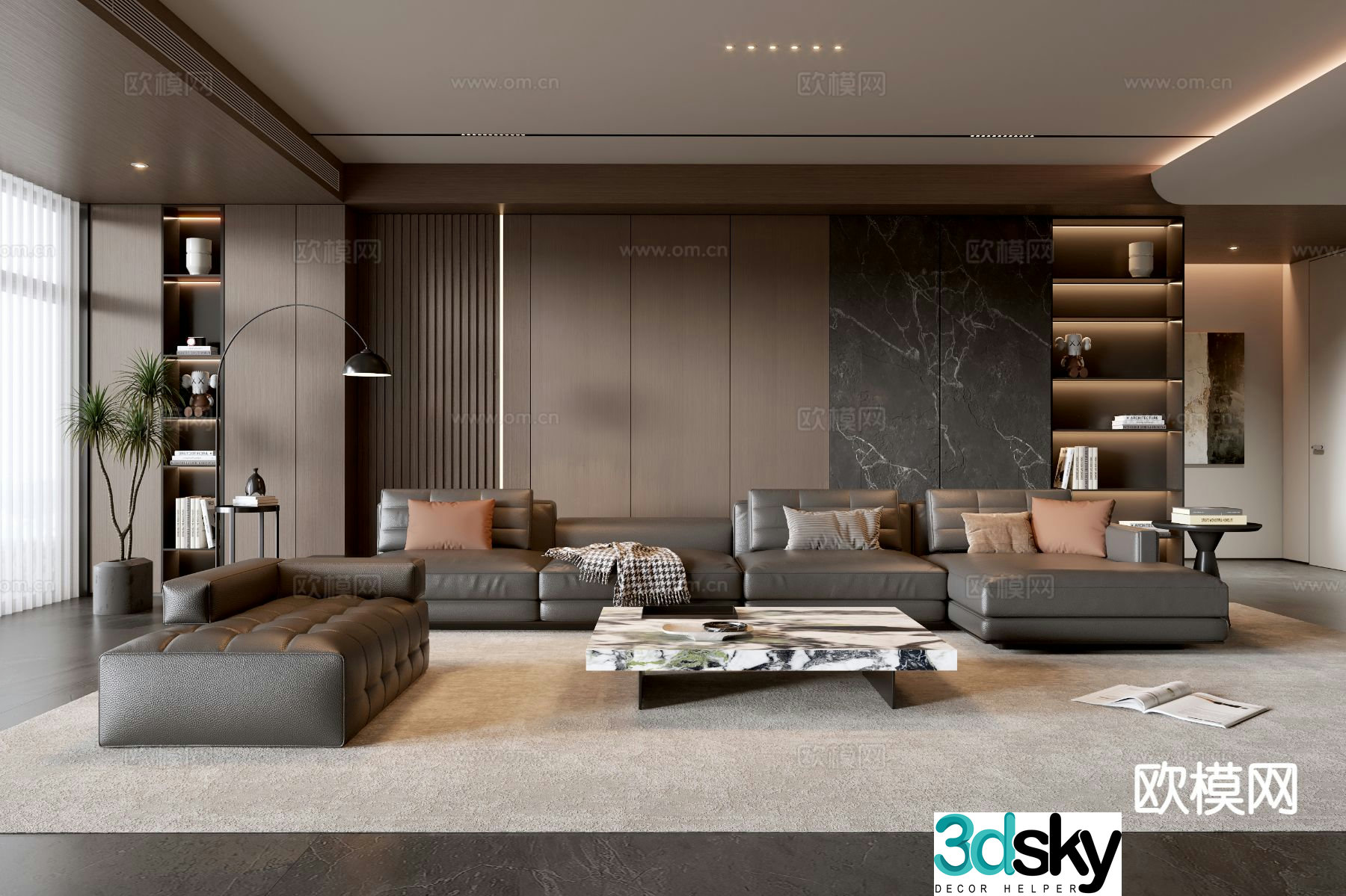 Italian living room 3d model