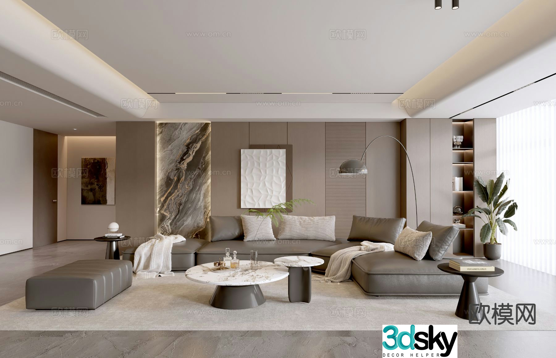 Italian living room 3d model
