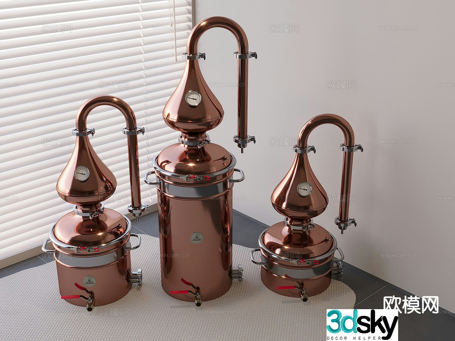 Craft beer machine brewing machine 3d model