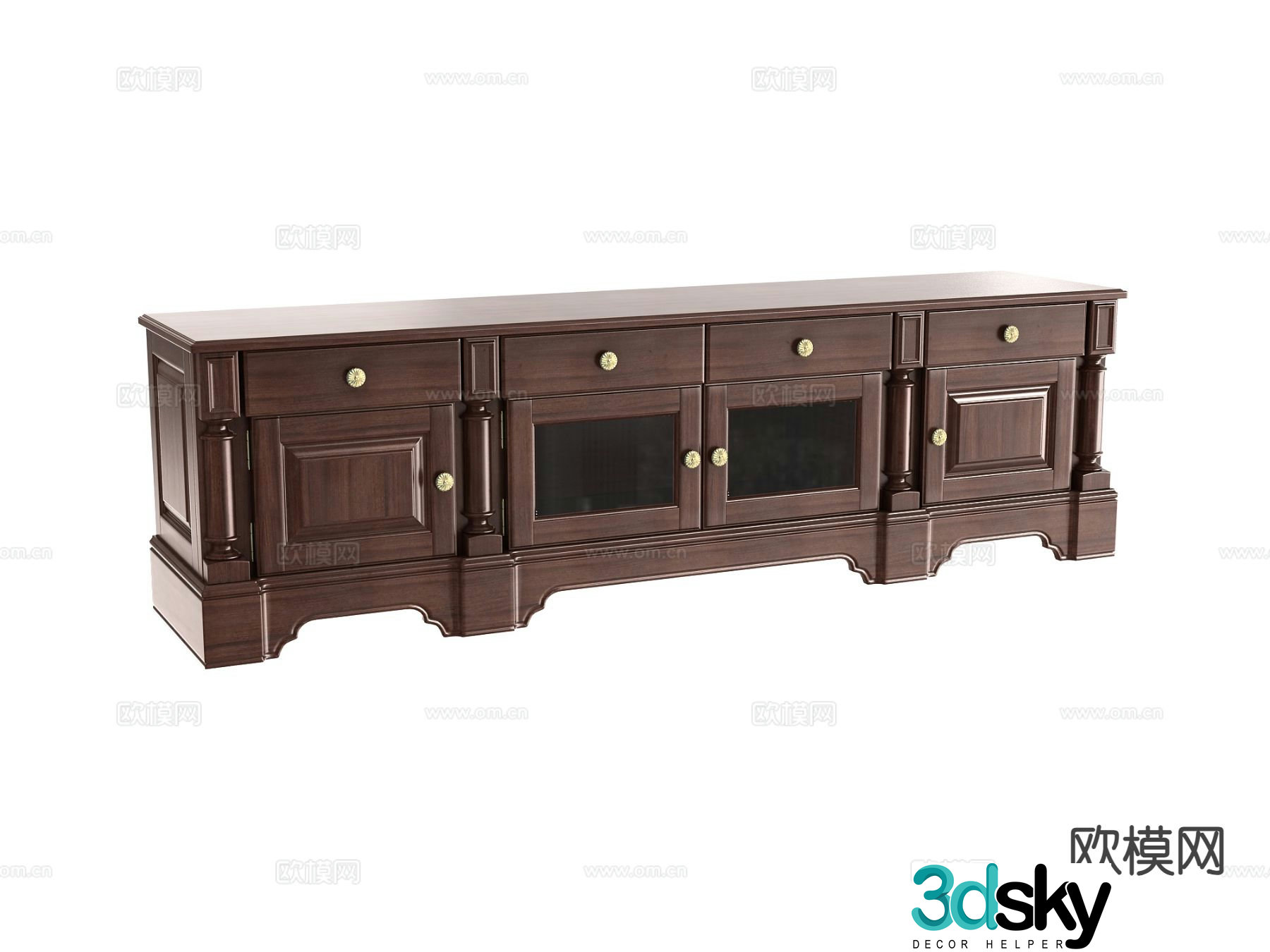 Nordic TV cabinet 3d model