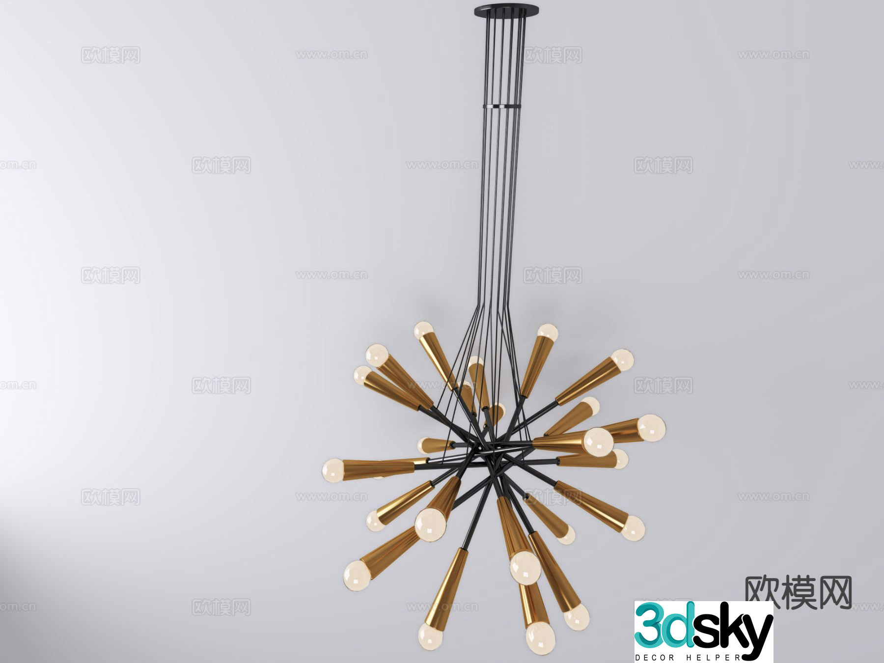 Creative chandelier art chandelier 3d model