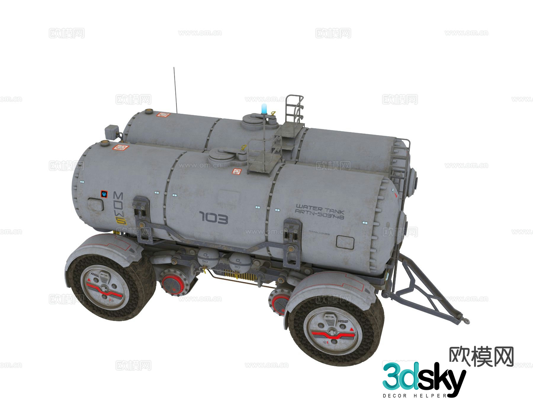 Oil tanker 3d model