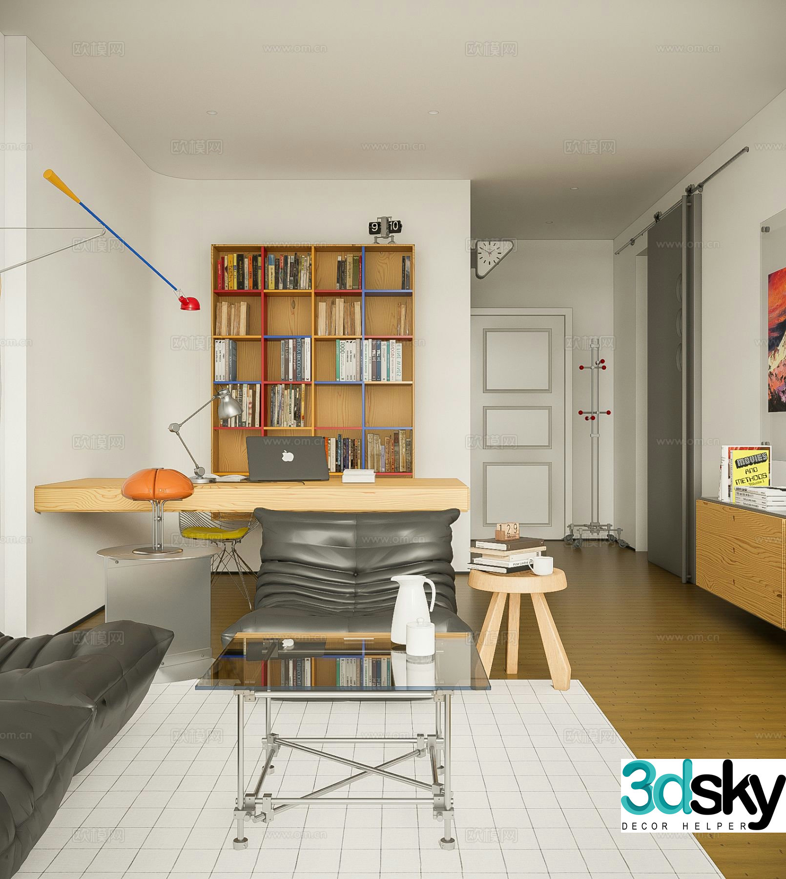 Bauhaus style study 3D model