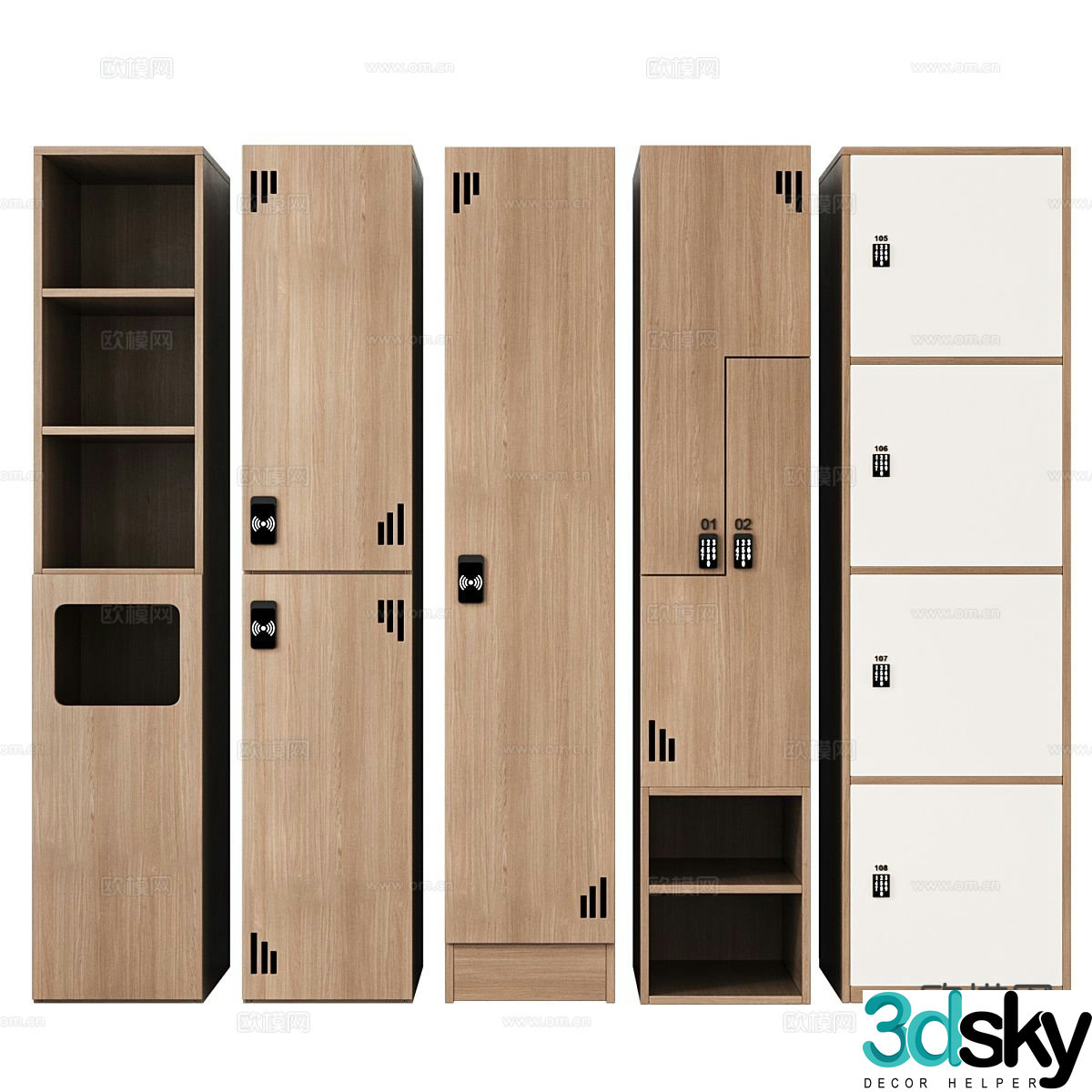 locker locker file cabinet 3d model