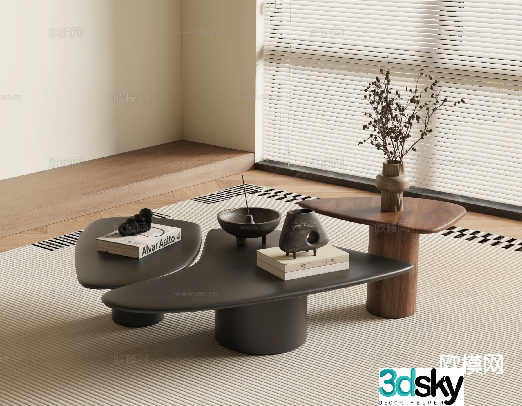 Medieval style coffee table 3D model
