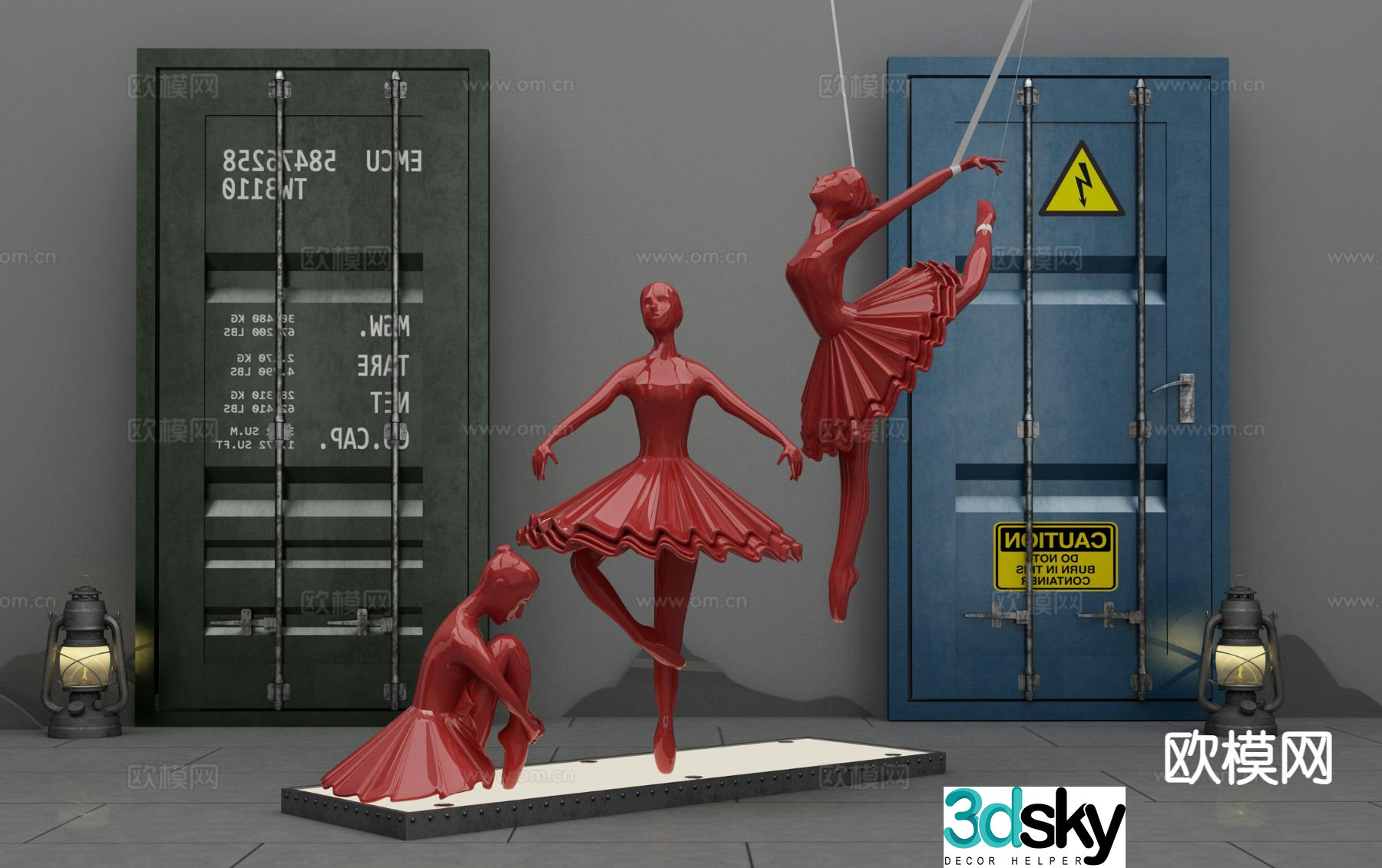 Figure Sculpture Doll Ornaments 3D Model