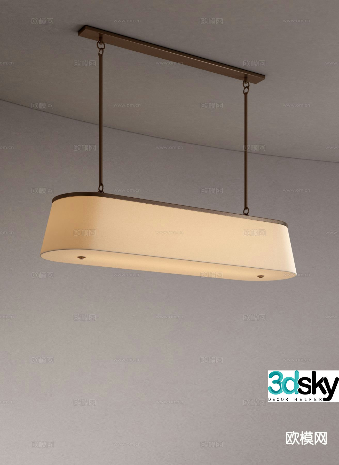 Medieval style chandelier restaurant chandelier 3d model