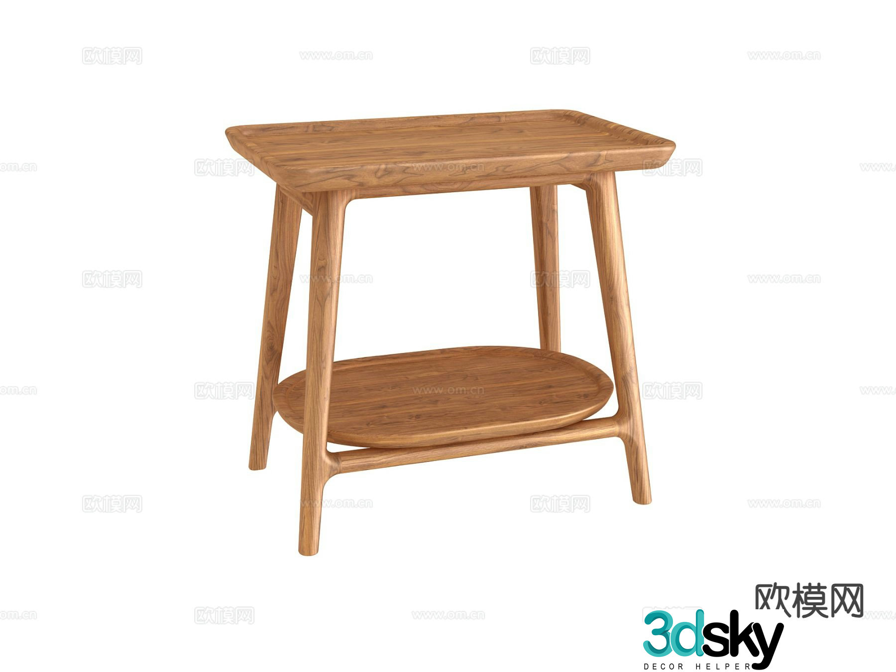 Modern casual table side table corner table 3d model