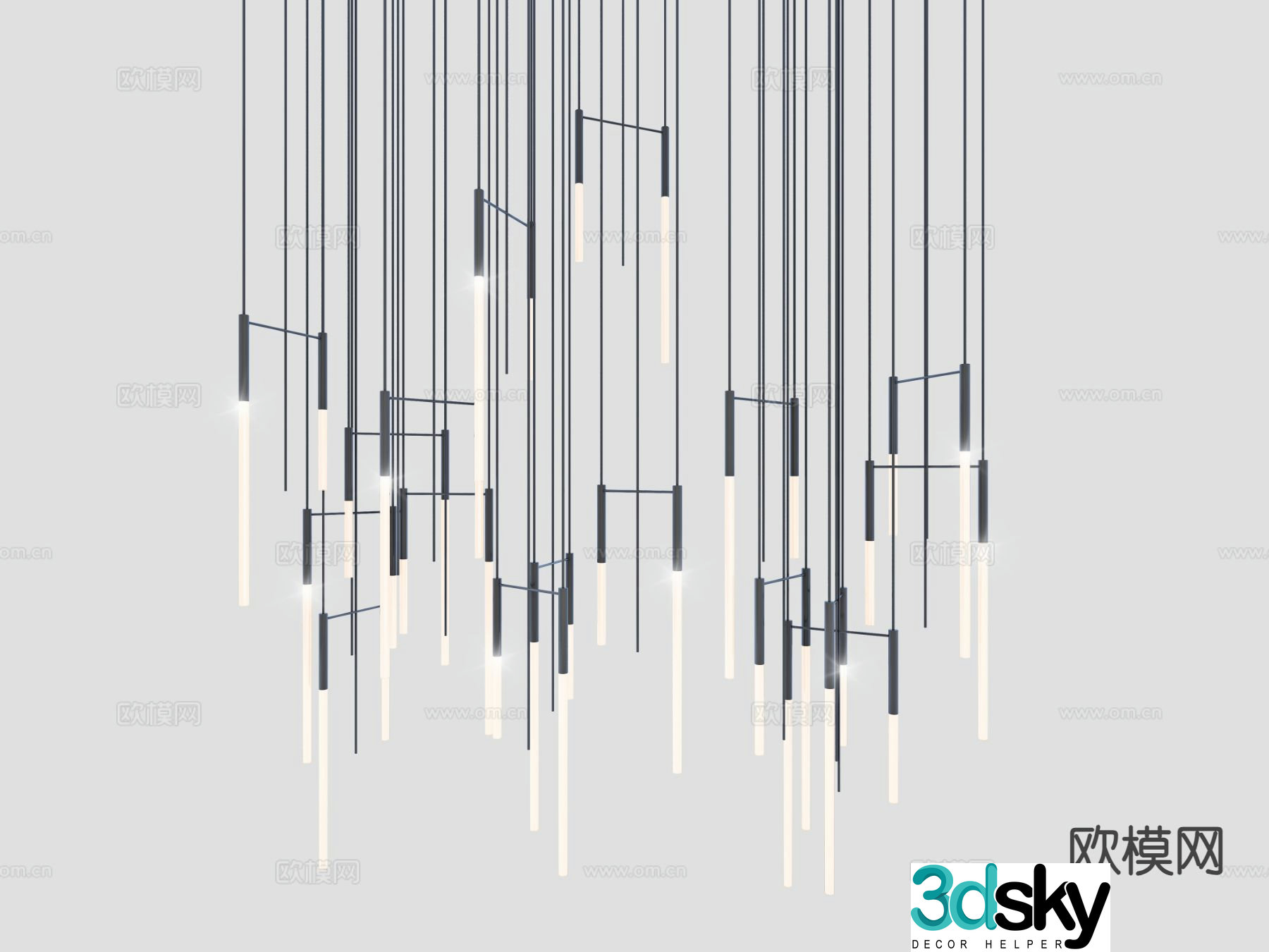 Creative chandelier art chandelier 3d model