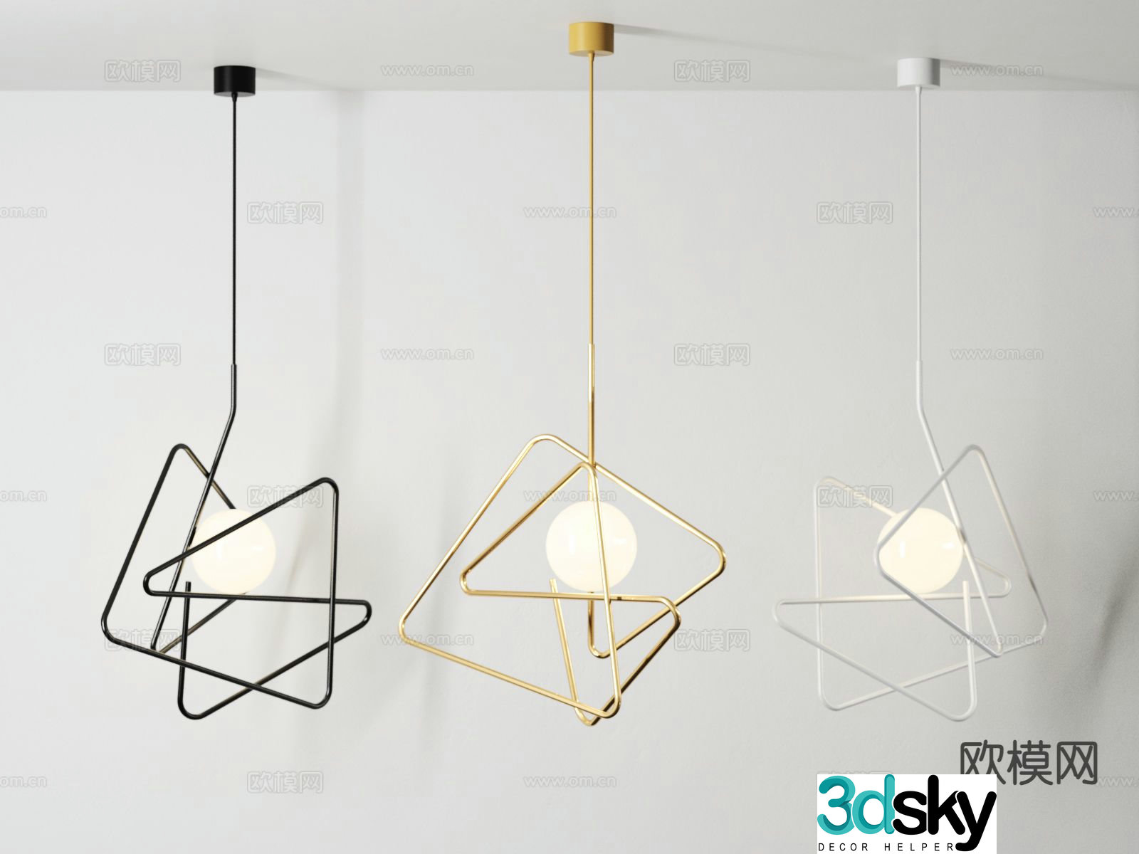 Creative chandelier art chandelier 3d model