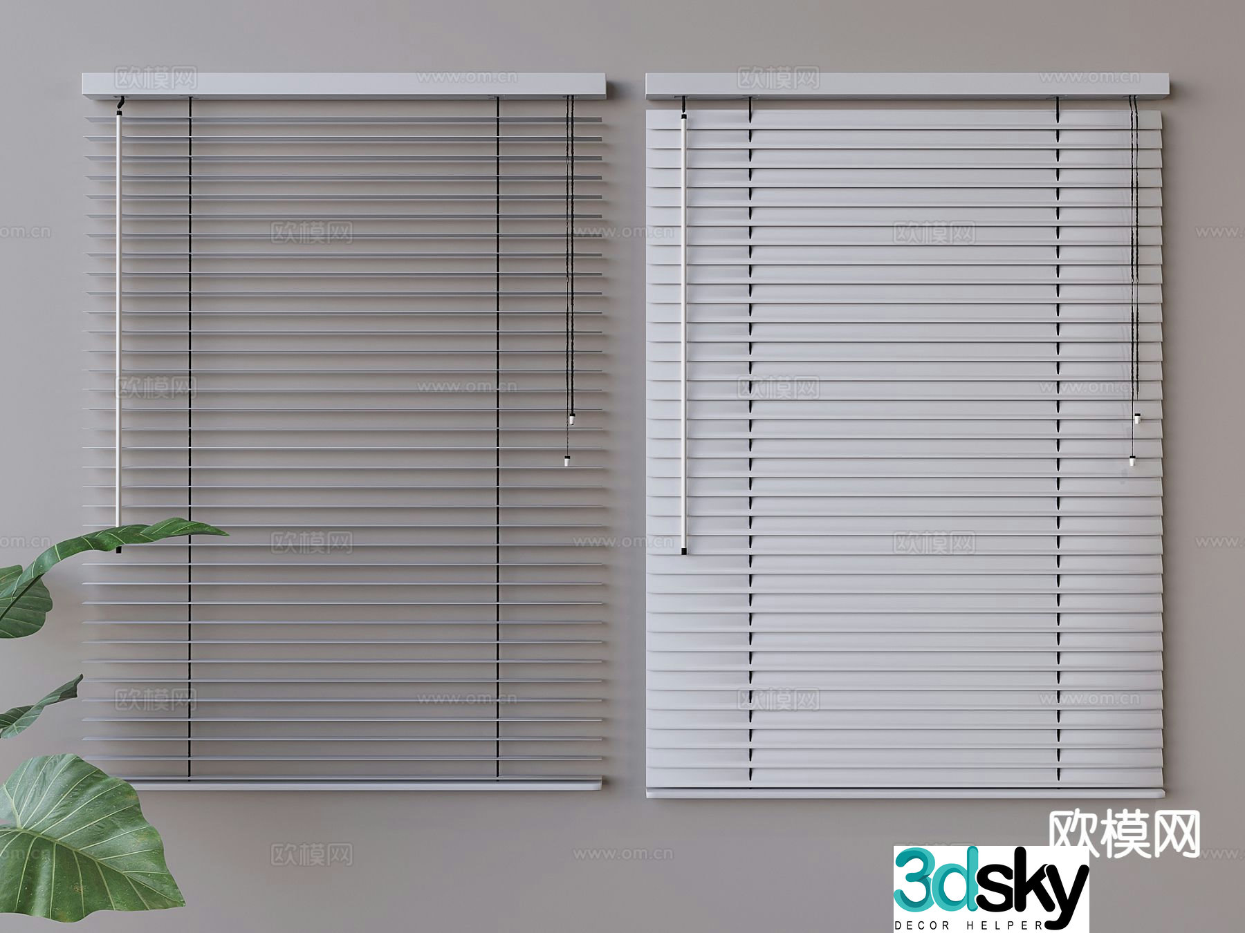 Venetian blinds roller blinds lift blinds pull blinds blackout blinds 3D model