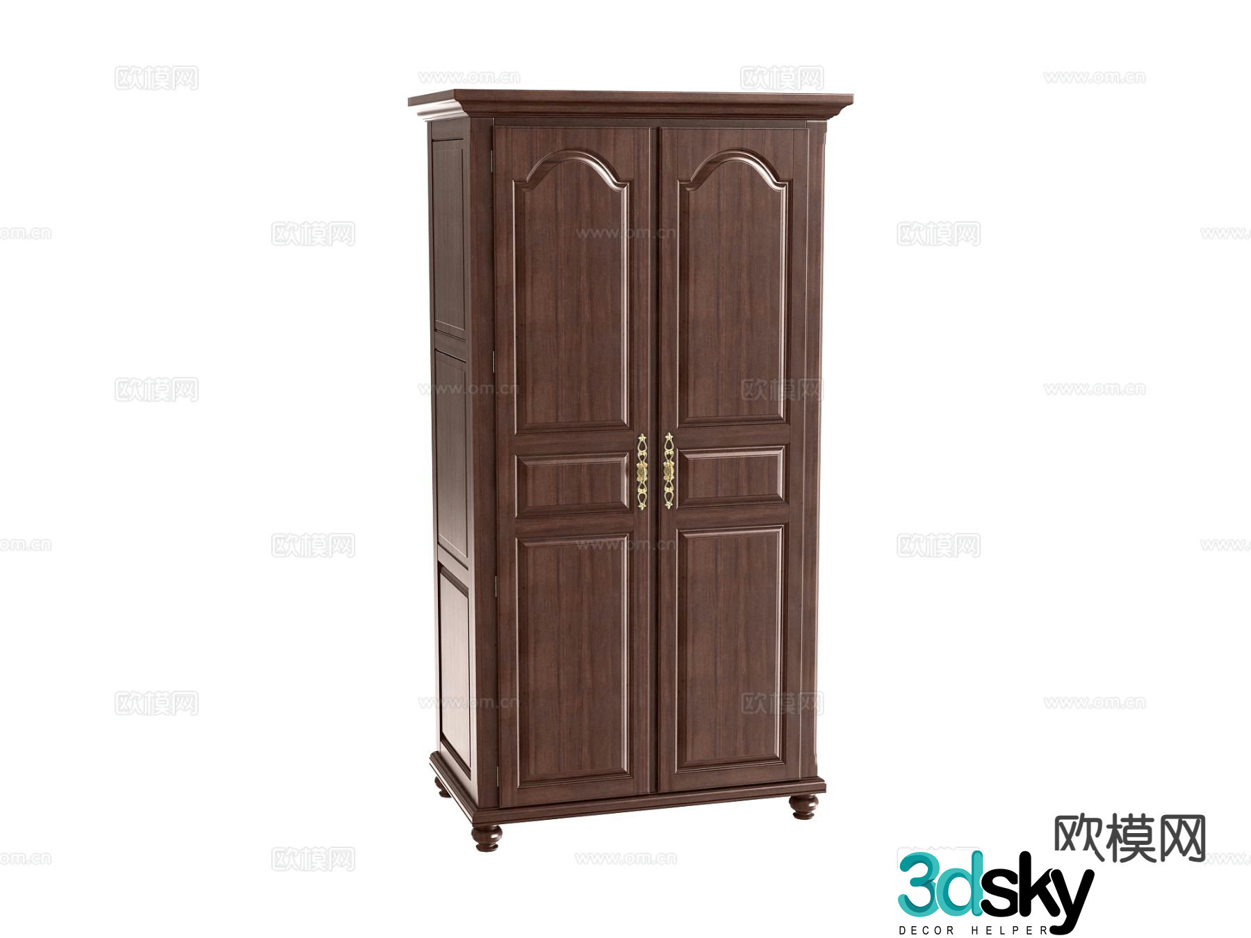 American wardrobe finished wardrobe 3d model